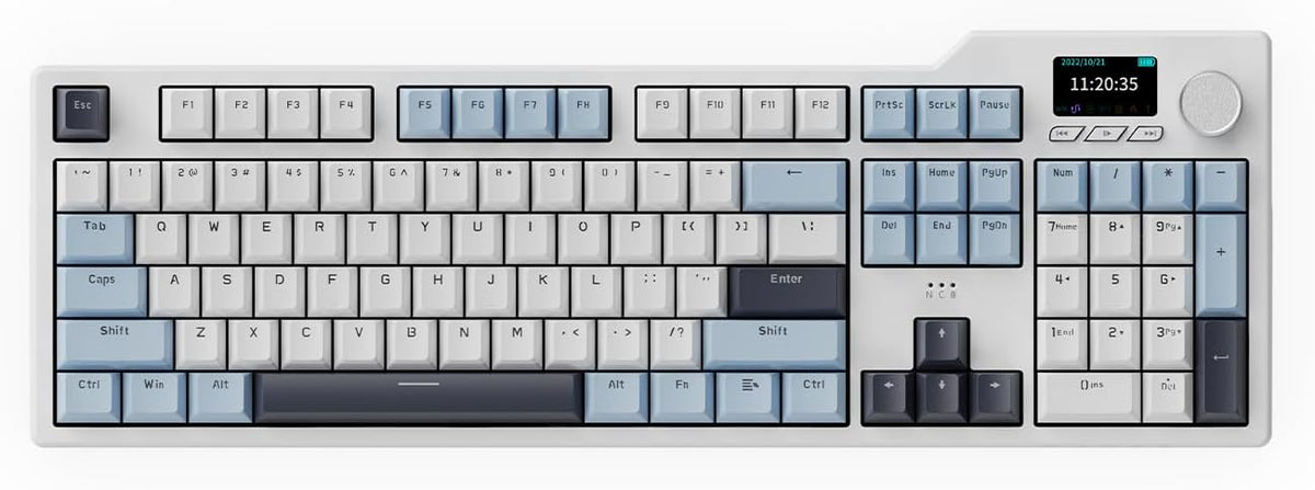 DAIDAI×AJAZZ AK35I V3 Full Size Hot Swap Mechanical Gaming Keyboard with Scre...