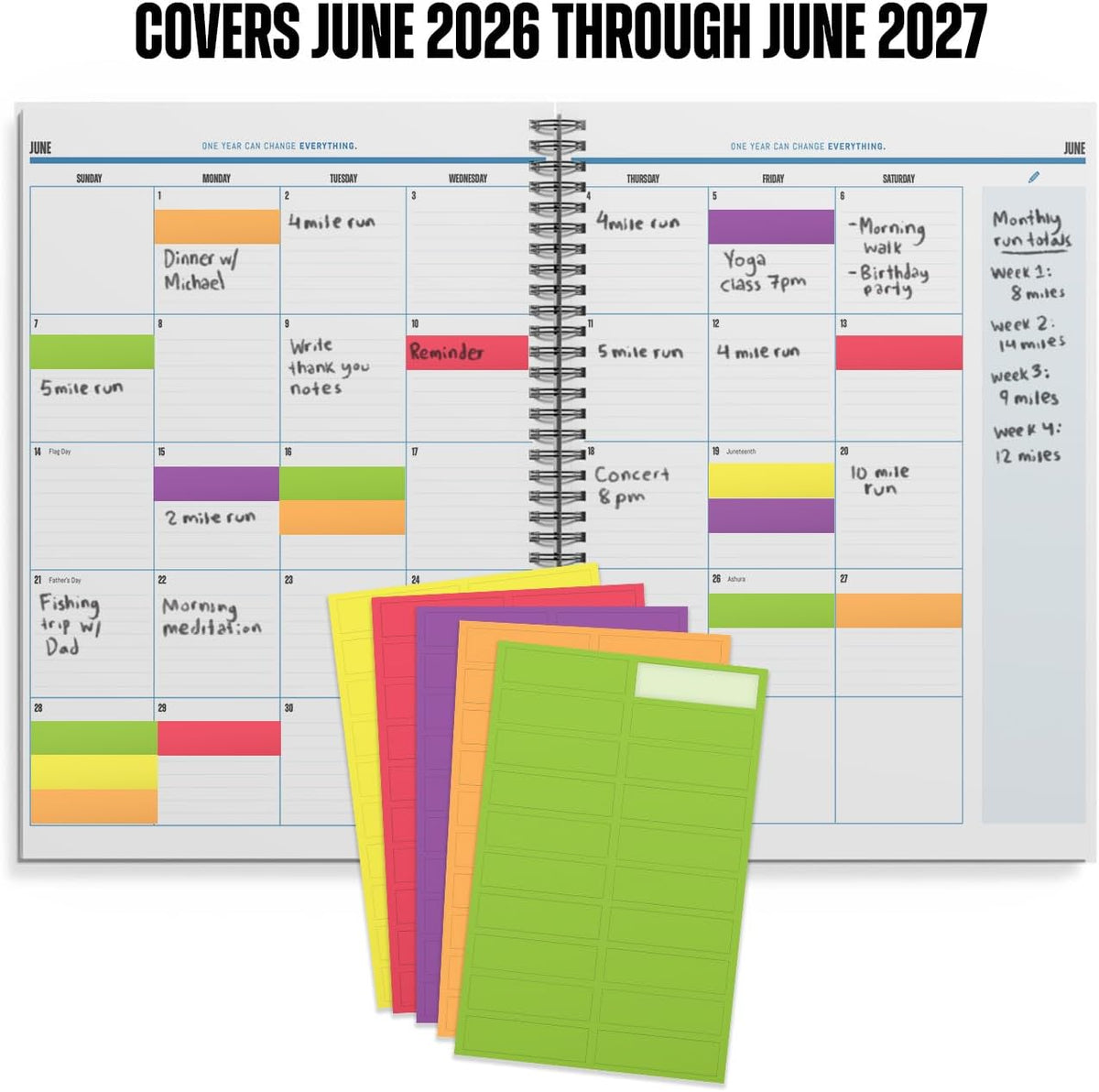 Academic Year Monthly Planner 2026–2027 – Mobile Desktop Calendar –– Fold-Out...