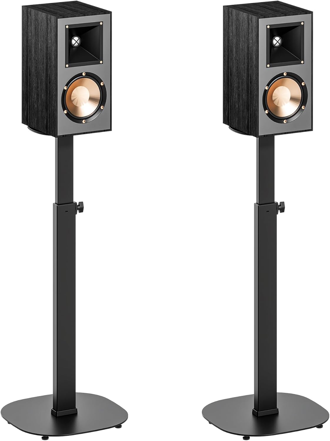Height-Adjustable Speaker Stand Pair from 28.6" to 46.1",22lbs Capa...
