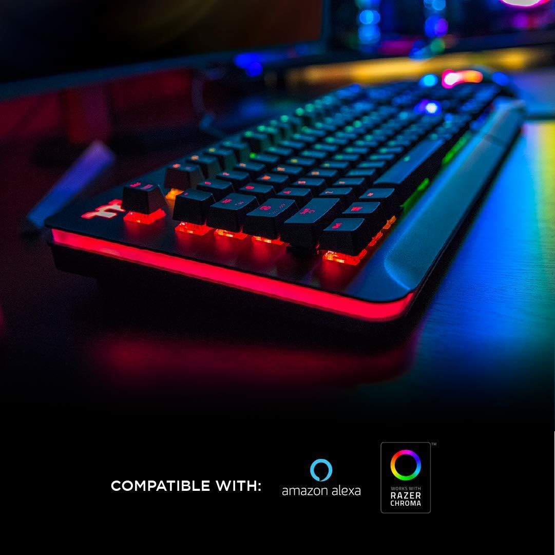 Thermaltake Level 20 RGB Mechanical Gaming Keyboard Cherry MX Speed Silver, 1...