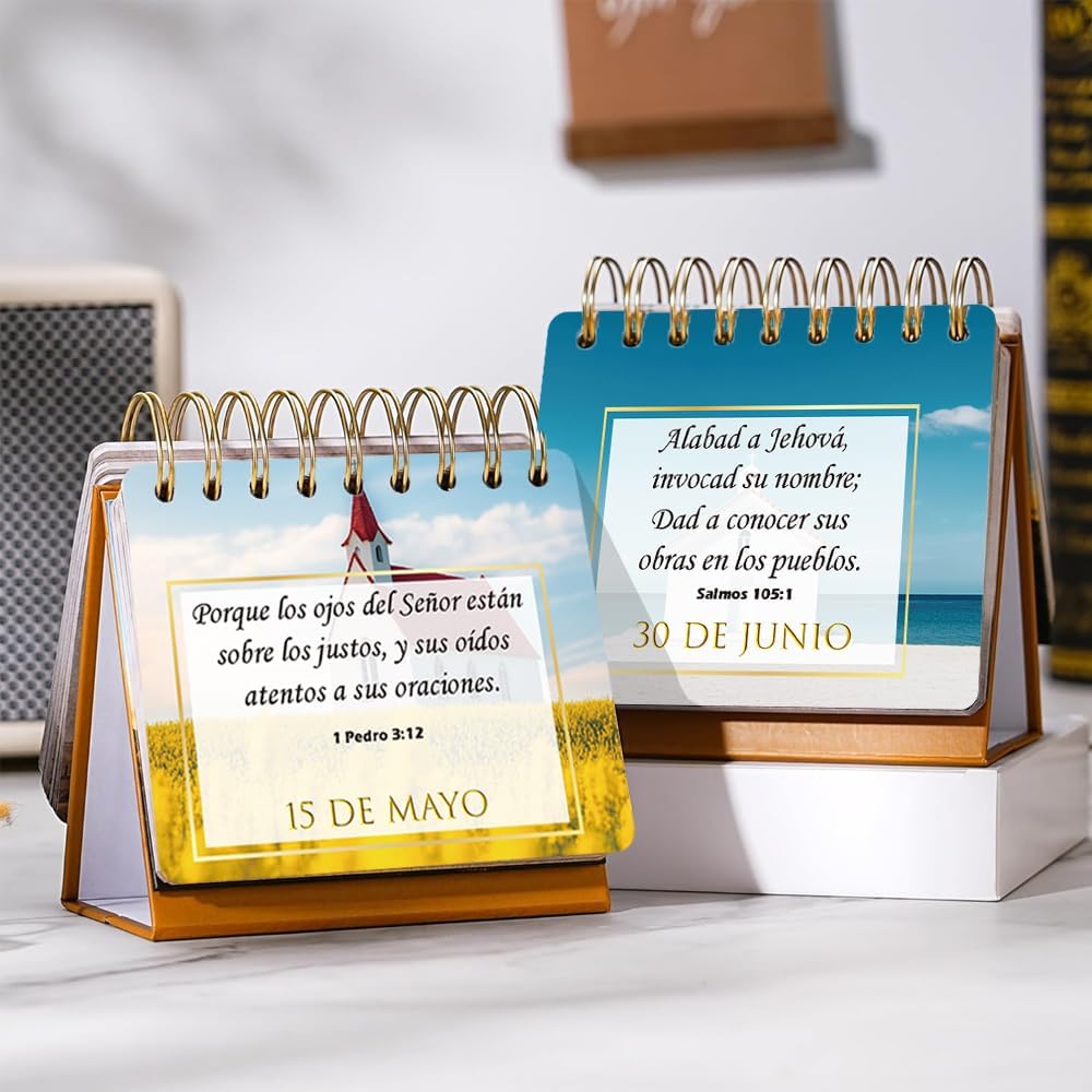 1step2dream Spanish Christian Gifts | Religious Catholic Desk Calendar, Españ...