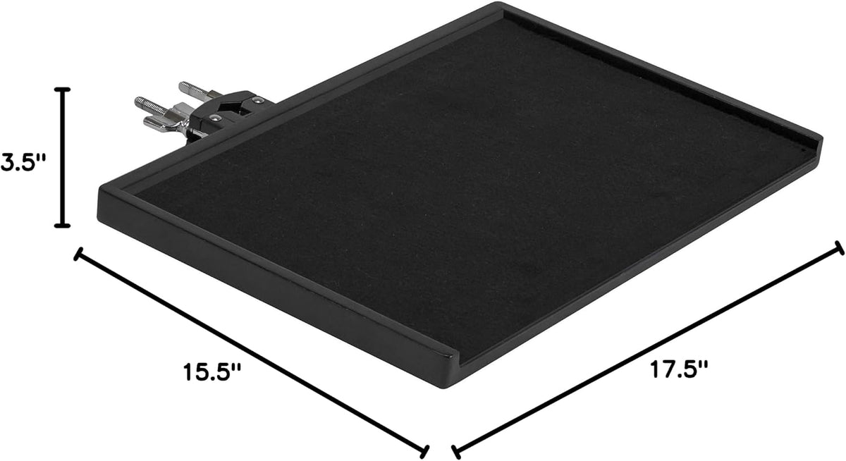 Sidekick Essentials Wood Tray with Clamp, 16" x 10" Felt-Lined (SC-...