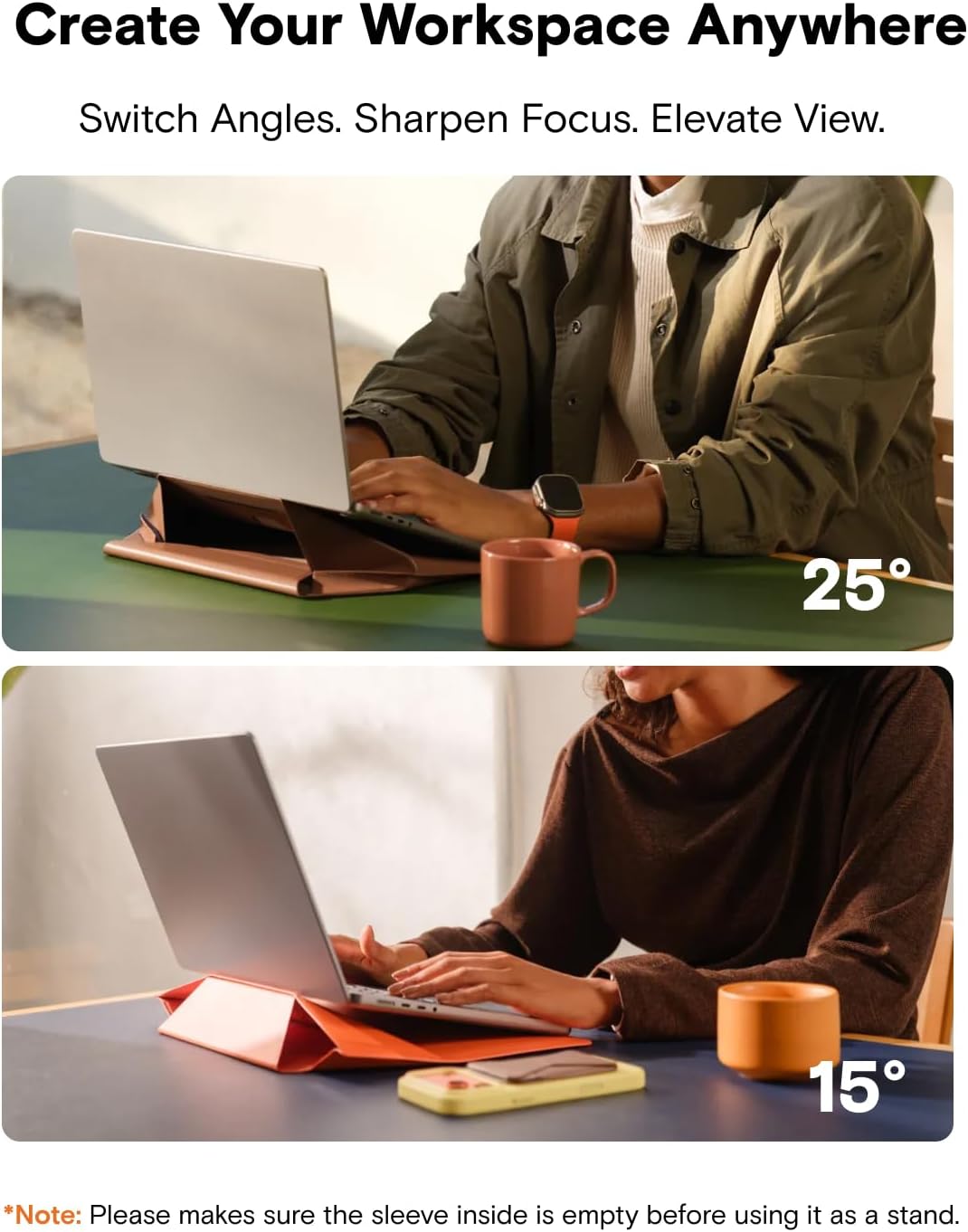 MOFT Laptop Carry Sleeve with Stand &Smart Storage for 14" Laptop fo...