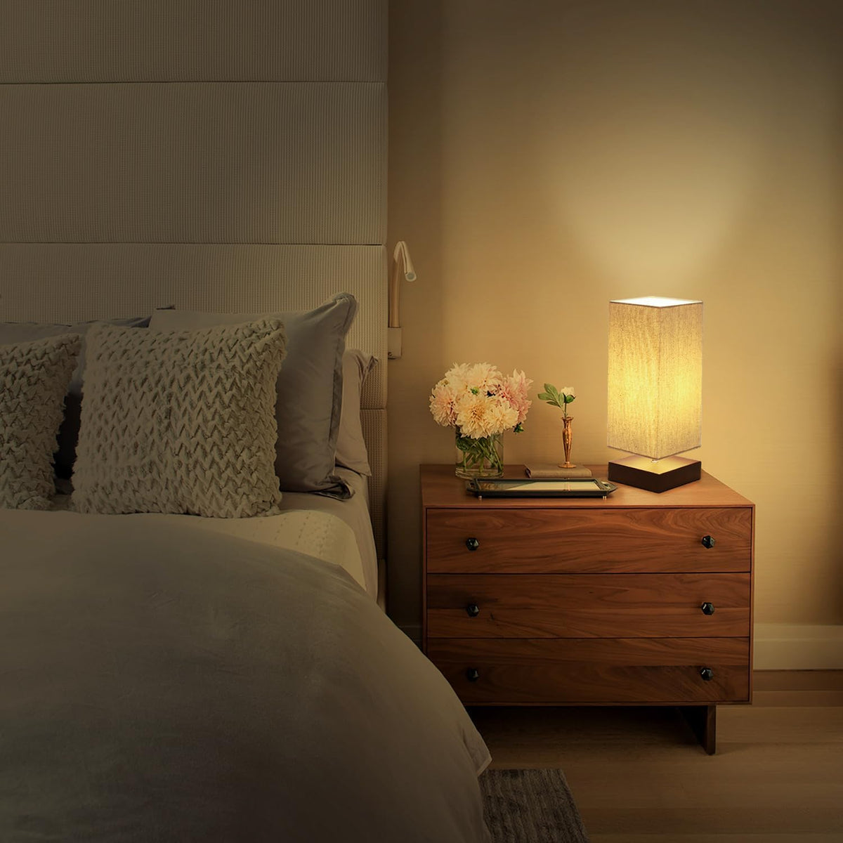 Touch Control Table Lamp Bedside 3 Way Dimmable Touch Desk Lamp Modern Nights...
