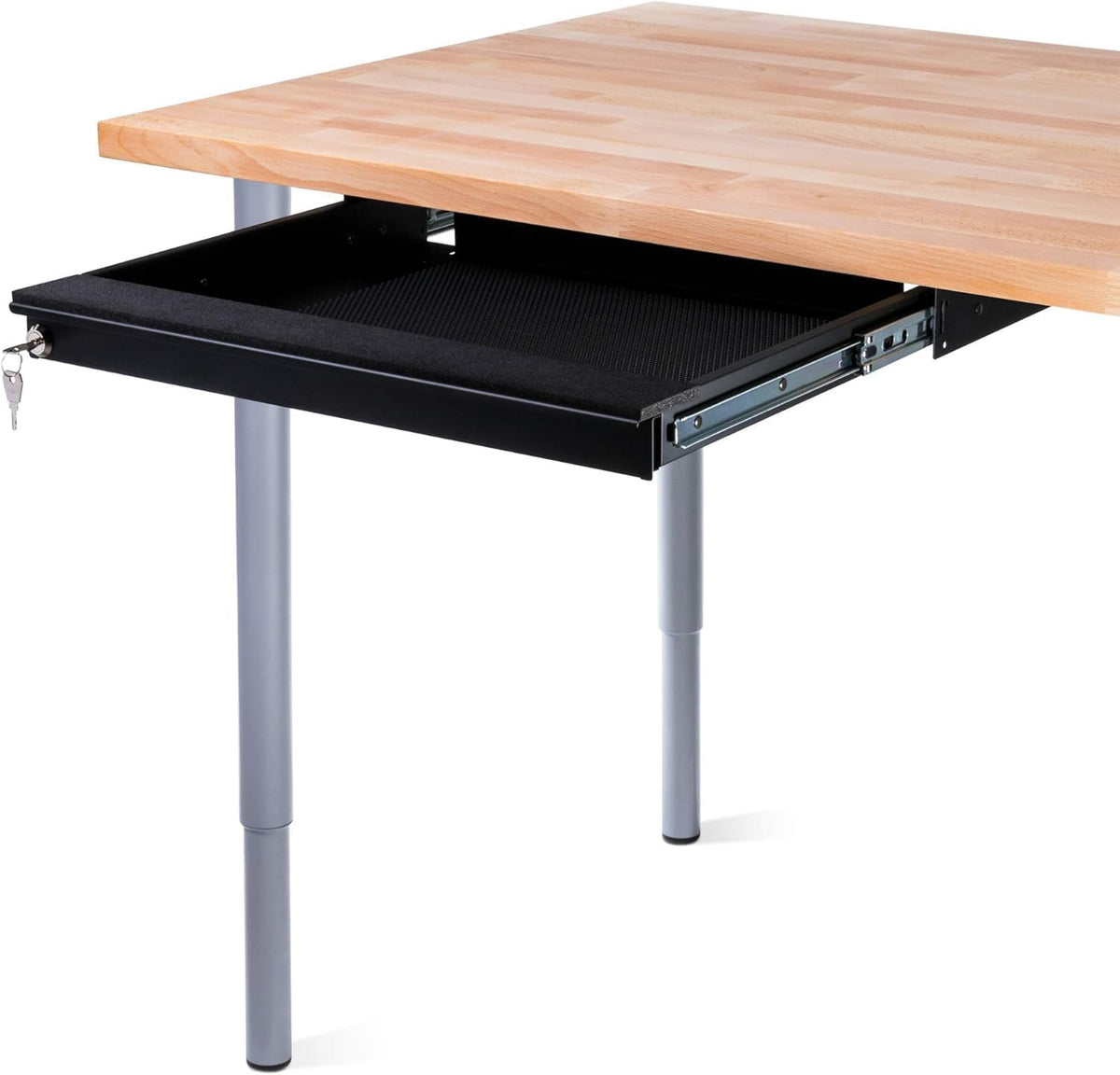 Penn Elcom Under Desk Laptop Drawer, Lockable, for 17” Laptops - Premium Slid...