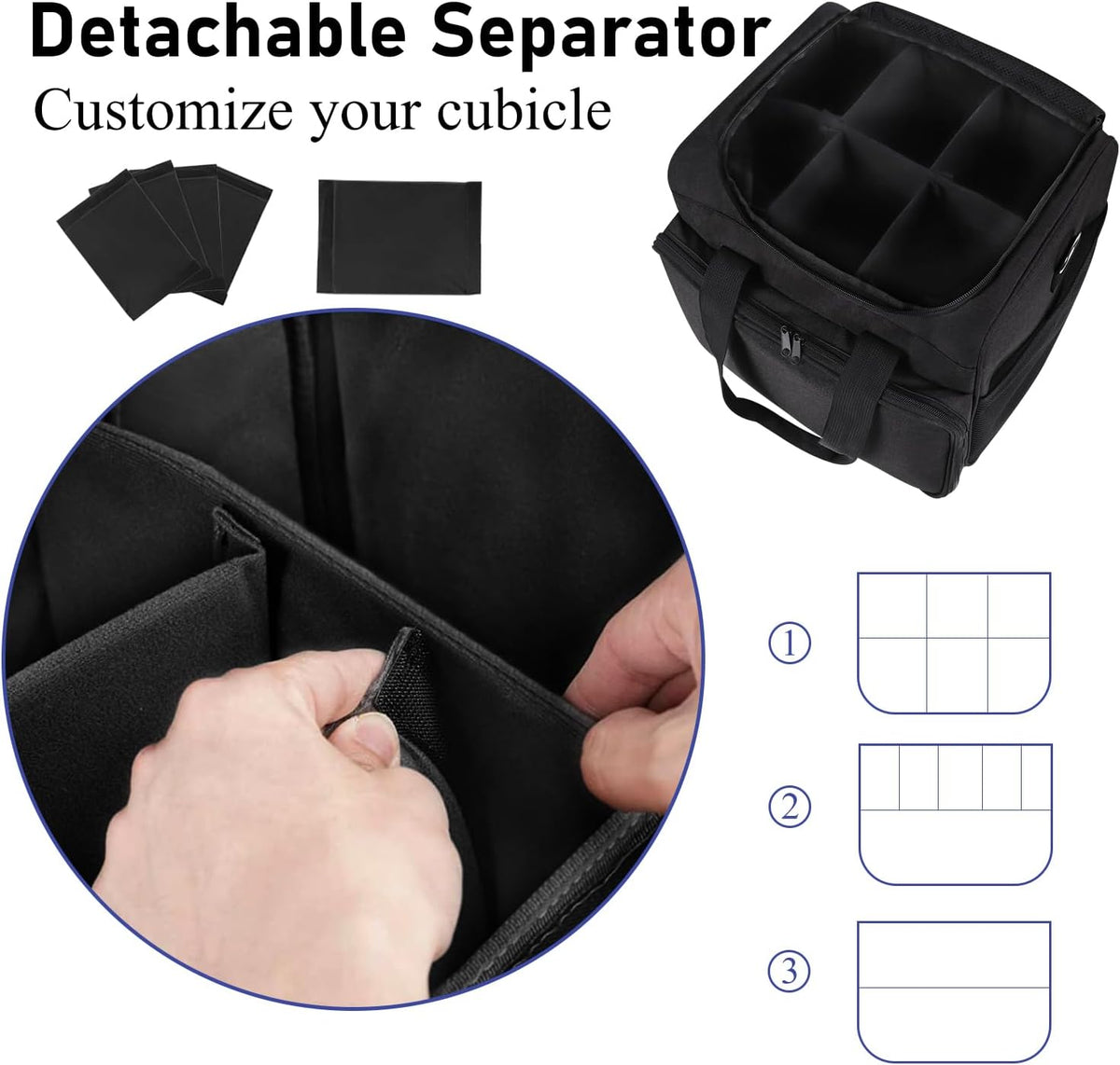Cable Organizer Bag,Cable Management Box Cord Organizer Case