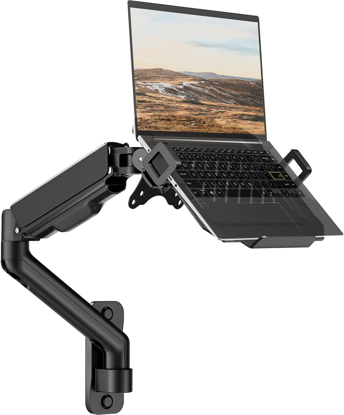 2-in-1 Laptop Wall Mount with Detachable Tray for 12-17" Laptops & M...
