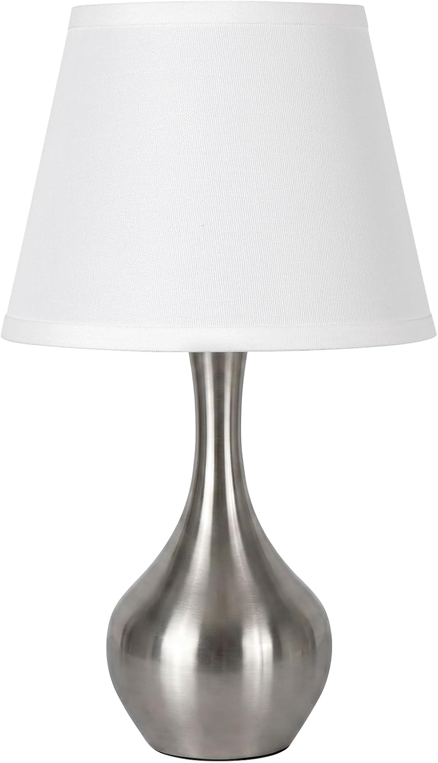 16.1" Touch Table Lamp for Nightstand, 3 Way Dimmable Small Bedroom Lamp