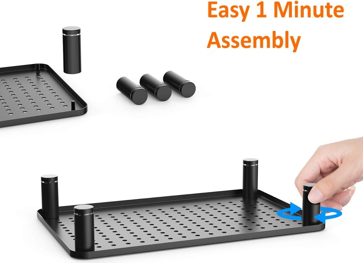 Husky Mounts Monitor Riser Laptop Stand, Adjustable Legs, Stackable, 14.5 x 9...