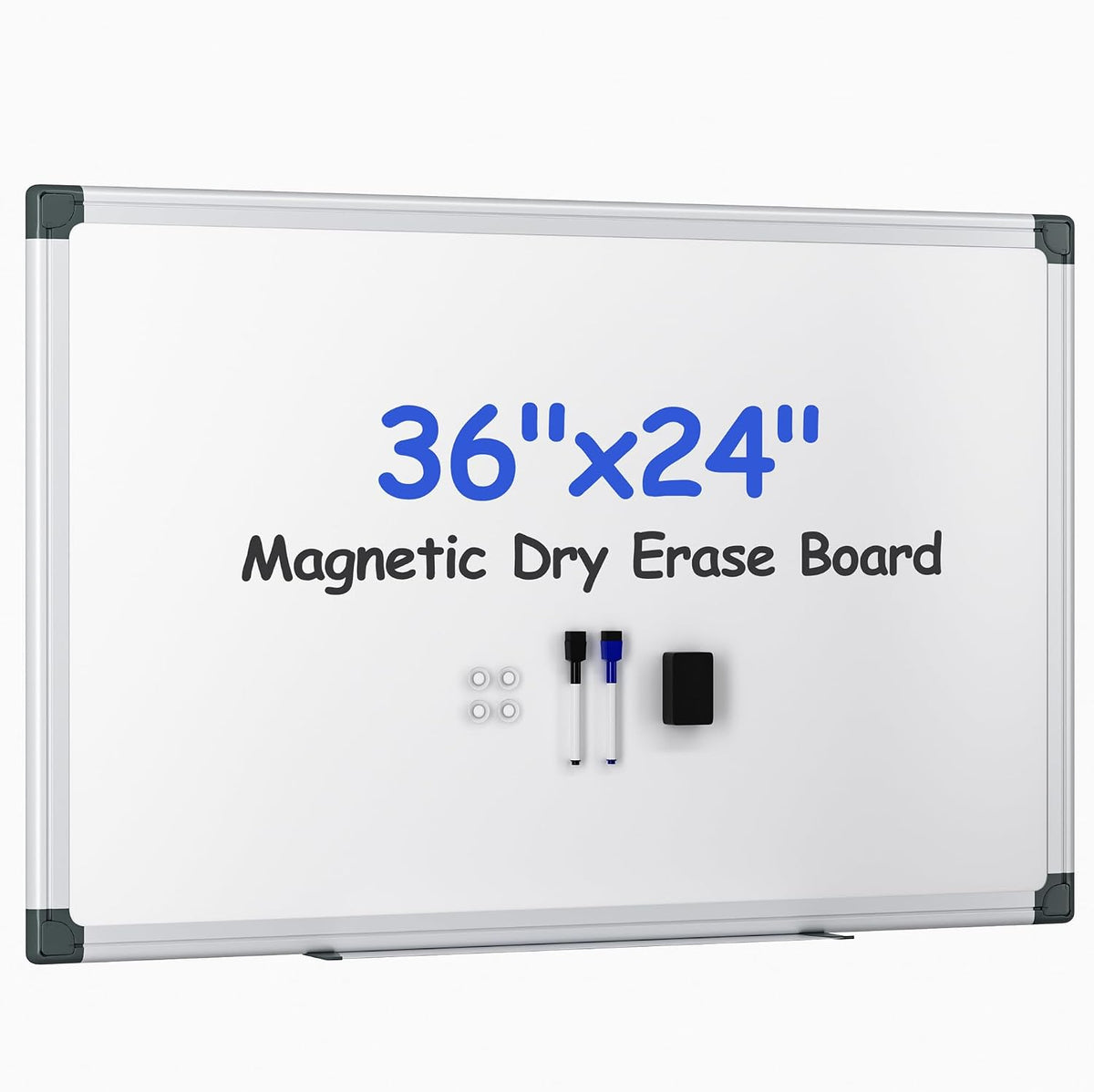 VUSIGN Magnetic White Board Kit for Wall 36" x 24", 1 Dry Eraser &a...