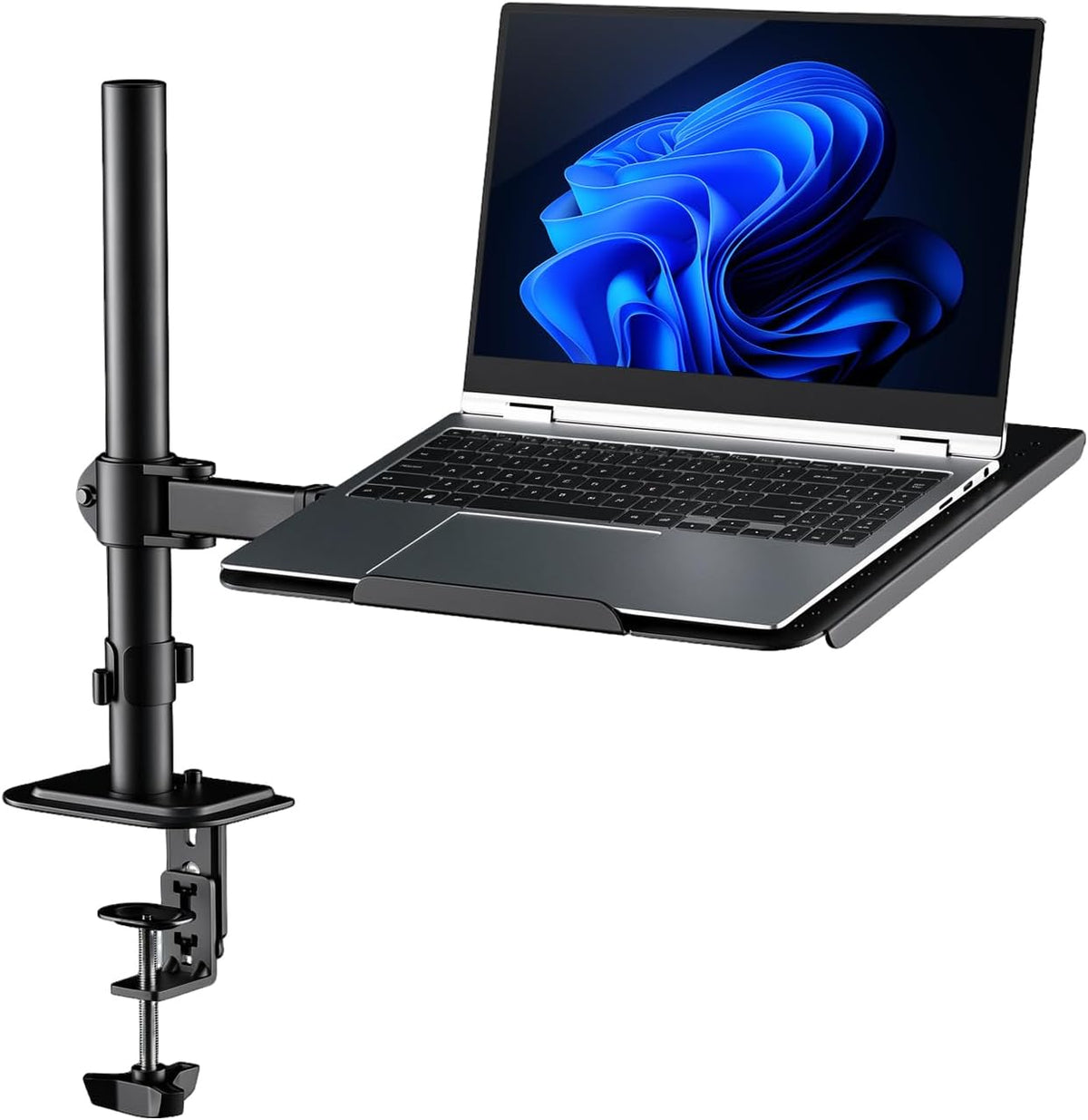 Suptek Single Laptop Notebook Desk Mount with Tray for 13-27 inch Computer Sc...