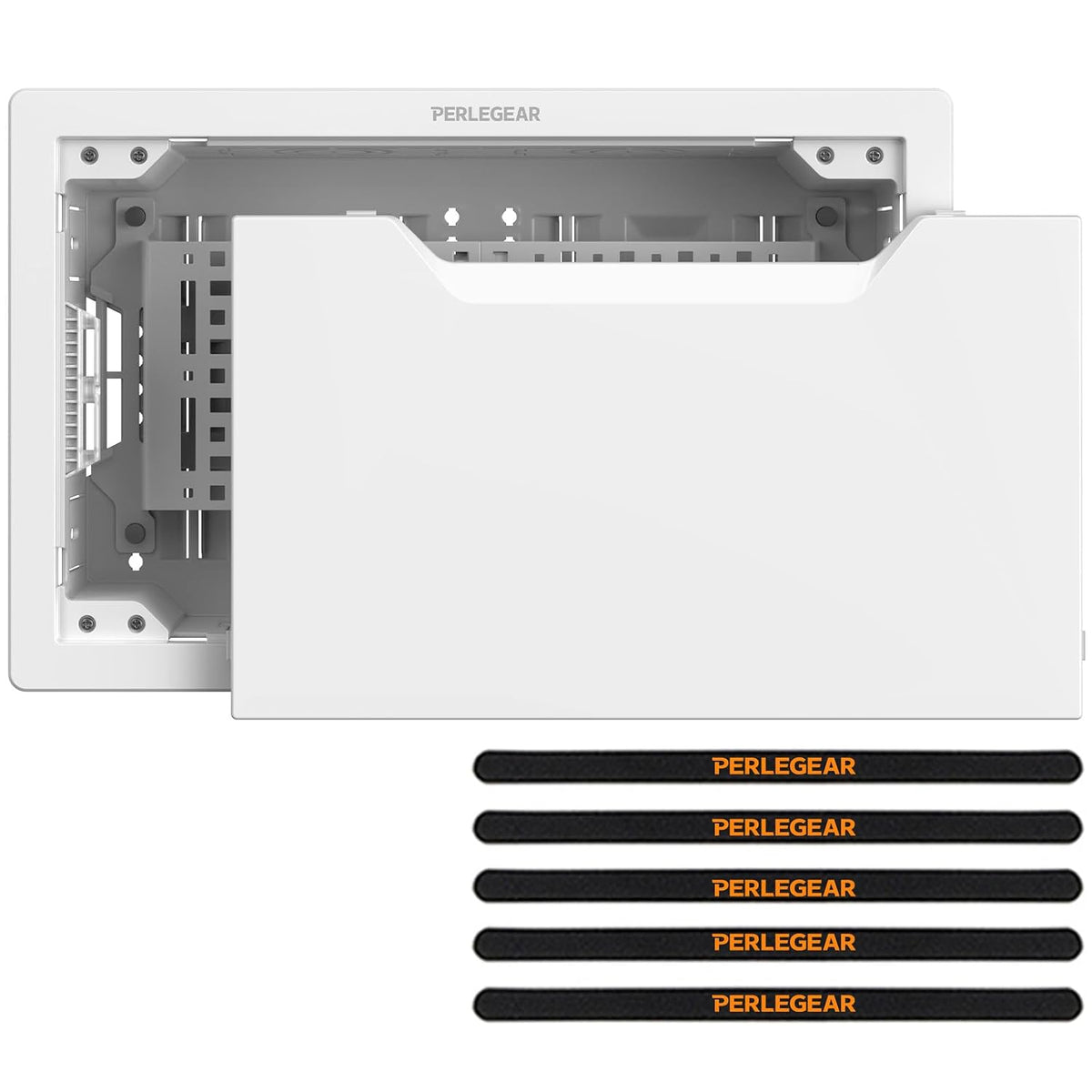 Perlegear 9″ in-Wall Media Box, Electrical Box, Cable Management Kit