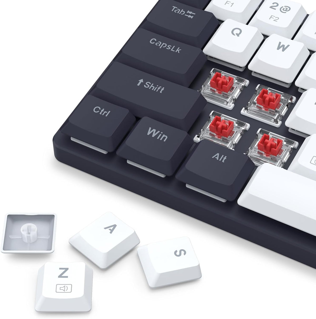 Redragon BS8773 Wireless Keyboard and Mouse Combo, 78 Keys 2.4Ghz Wireless Lo...