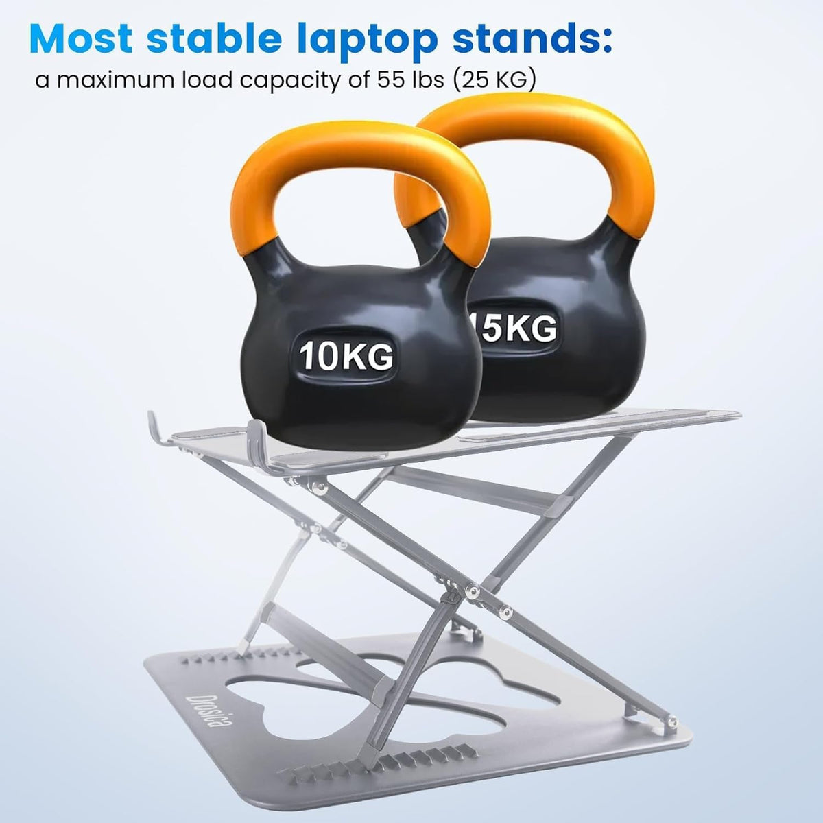 Laptop Stand, Mechanical Dual Angle Adjustable Heavy Duty Notebook Stand for ...