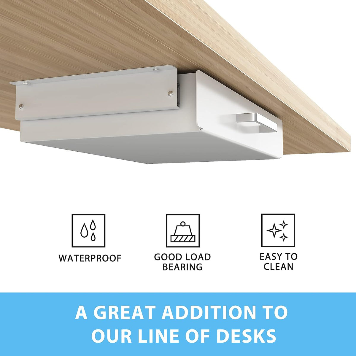 Gome Under Desk Pull-Out Drawer - Storage Organizer Office Mounted, Easy Slid...