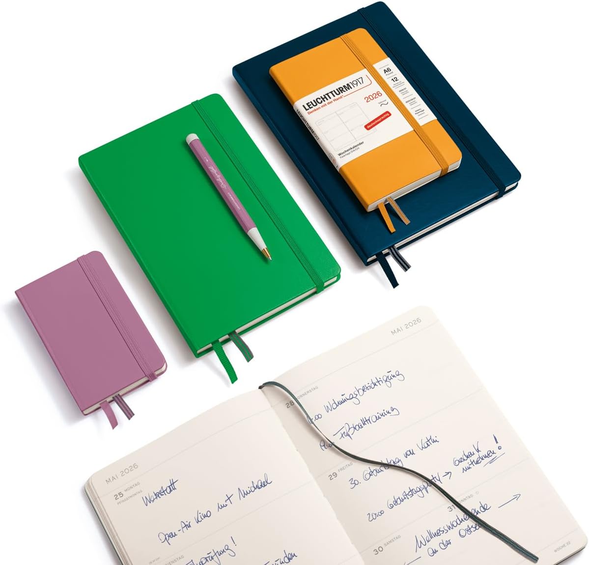 LEUCHTTURM1917 372562 Weekly Planner Medium (A5) 2026, 12 Months, Soft Cover,...