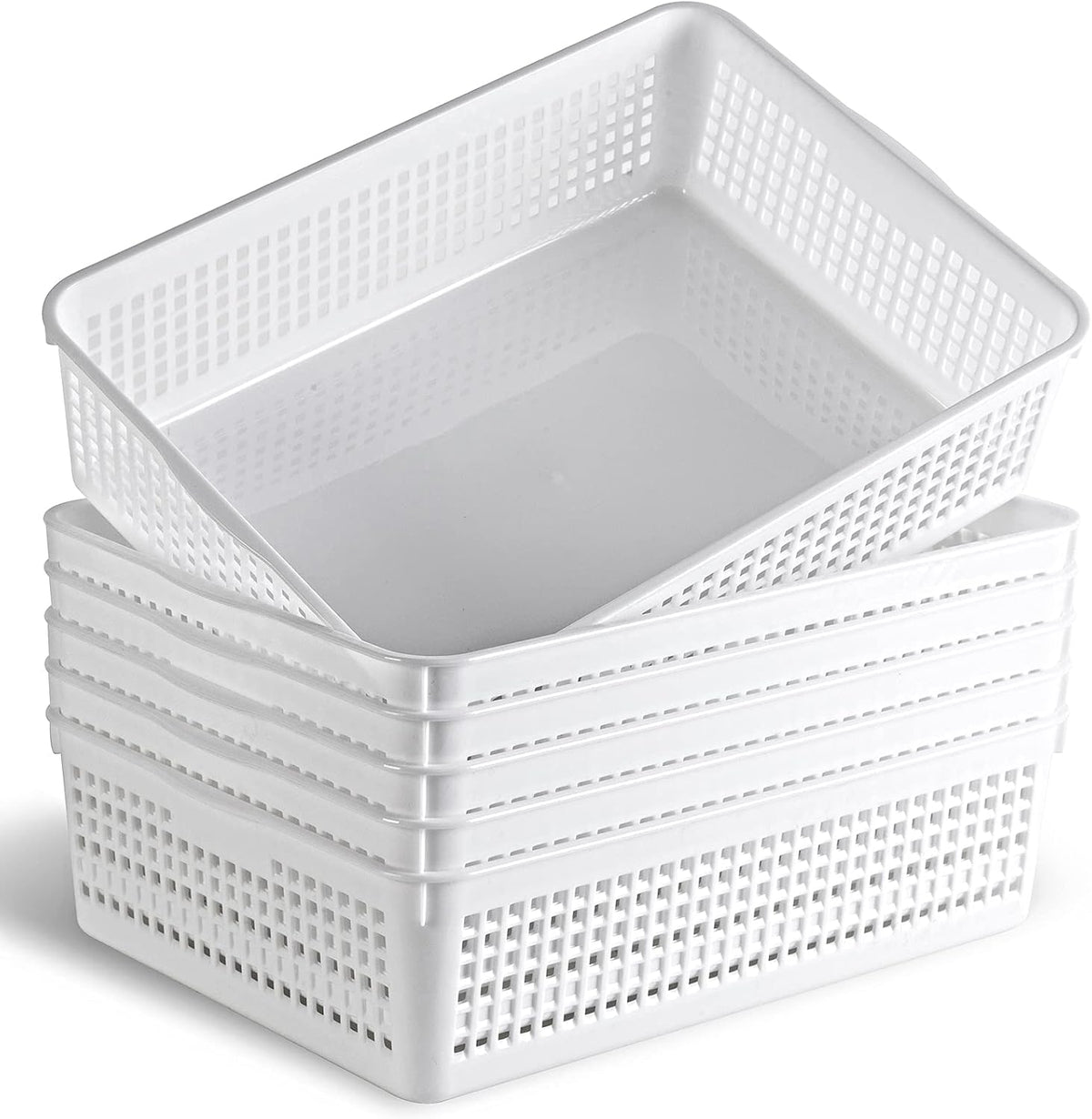 Eslite A4 Size Plastic Storage Basket,Desktop File Paper Letter Organizer Tra...