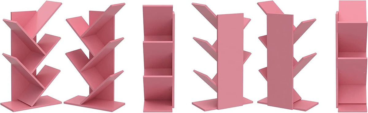 Tree Bookshelf,4-Layer Floor Standing Bookshelf,The Desktop Bookshelf Can Hol...