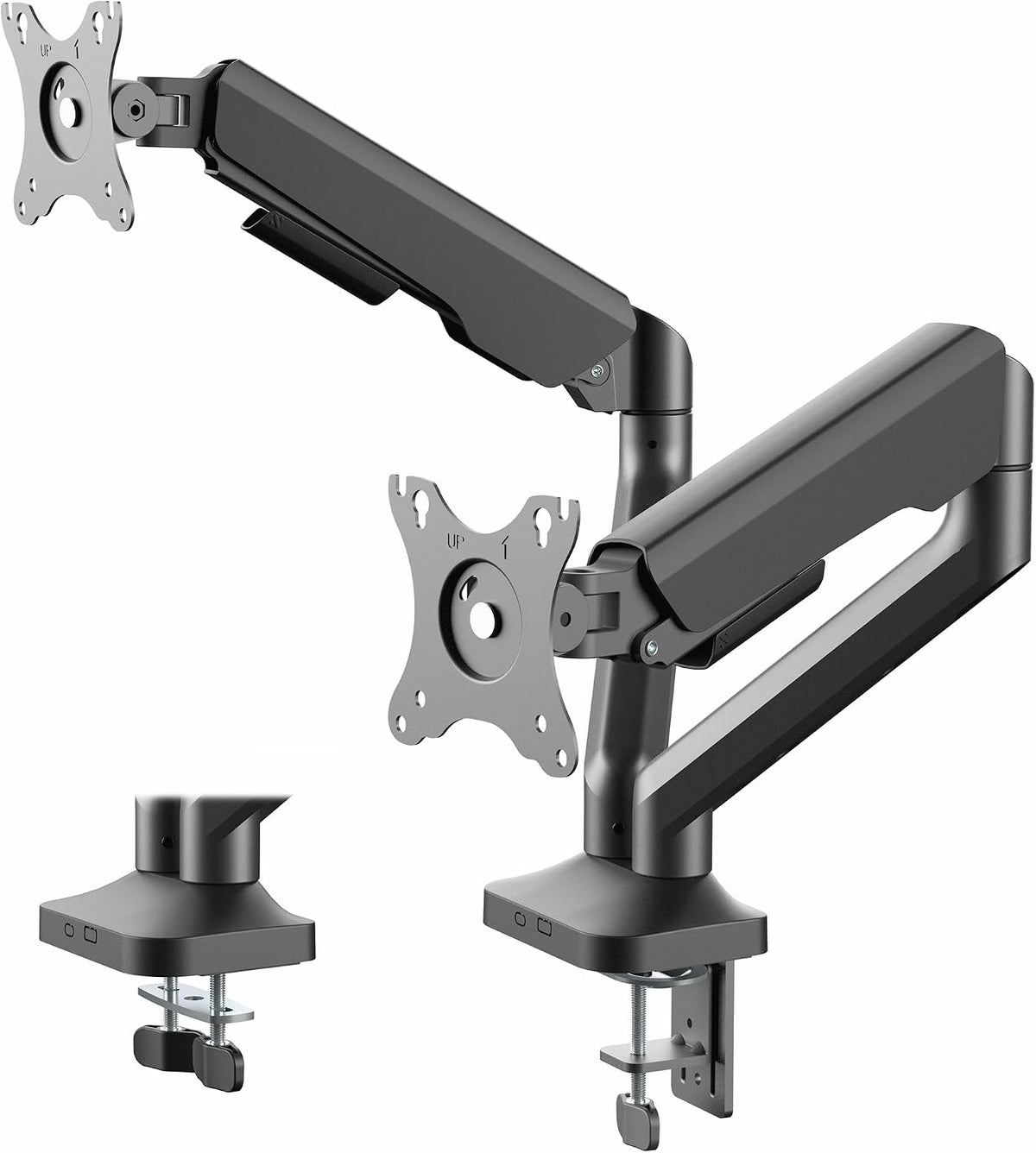 VIVO Dual Pneumatic Arm Ultra-Wide Monitor Mount for up to 35 inch Screens, H...