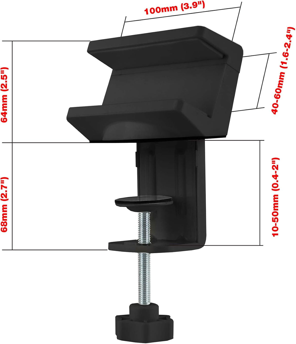 SIIG Power Strip Clamp Holder with Cable Management, CE-MT2Y12-S1