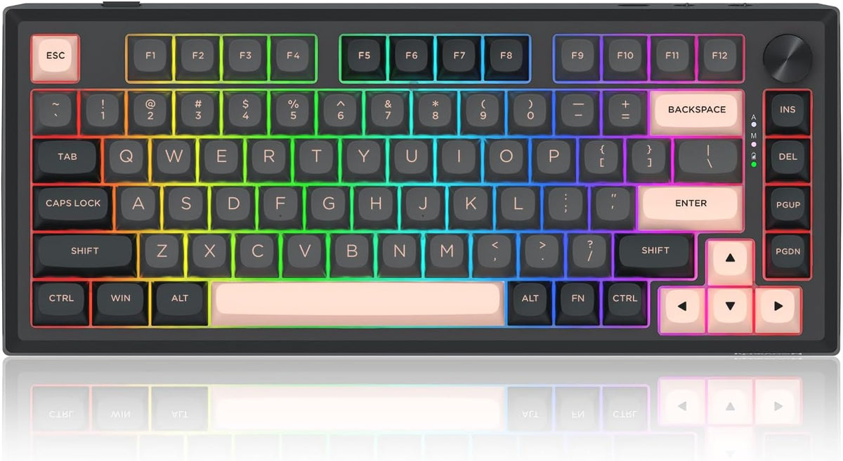 Redragon K687 PRO Wireless CNC Gasket Gaming Keyboard, 81 Keys Mechanical Key...