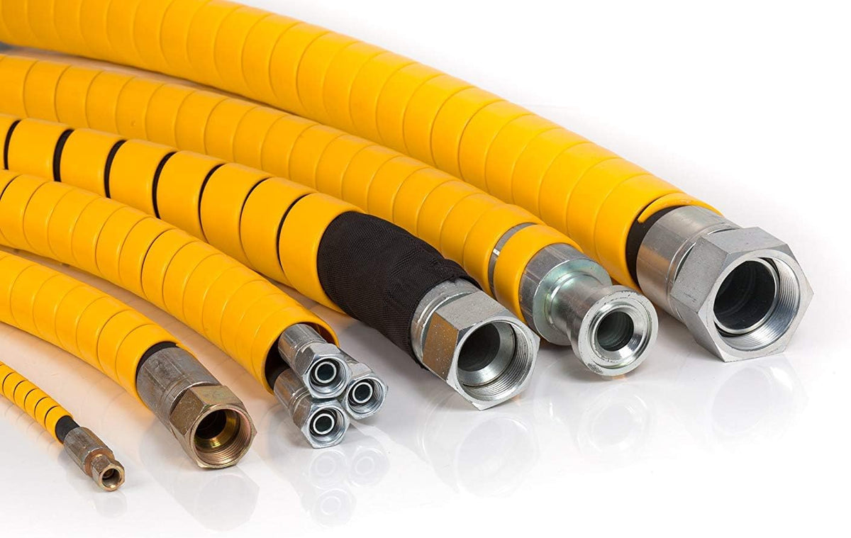 Electriduct 1" Heavy Duty Spiral Wrap Hose Protector - 25 Feet - Black