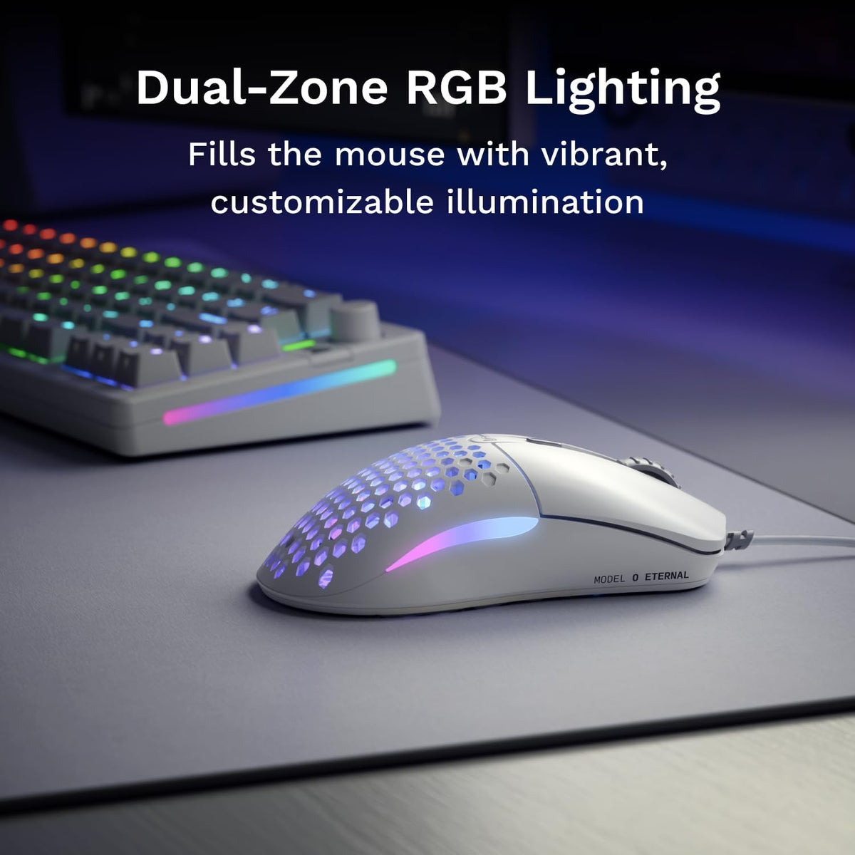 GLORIOUS Model O Eternal Ultralight RGB Gaming Mouse - Wired - 55g Lightweigh...