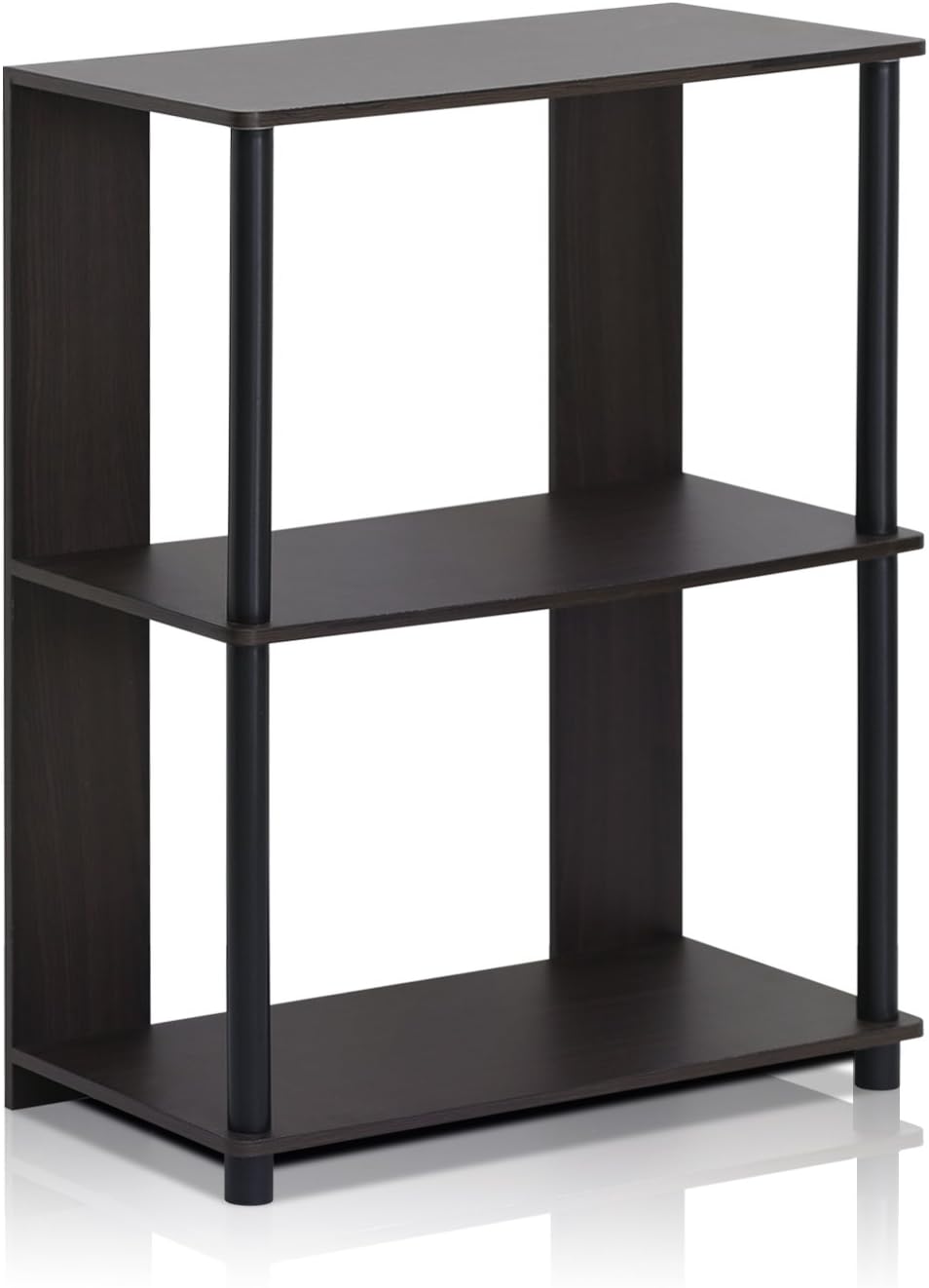 Furinno JAYA Simple Design 3-Tier Bookcase / Bookshelf / Display Rack, Plasti...