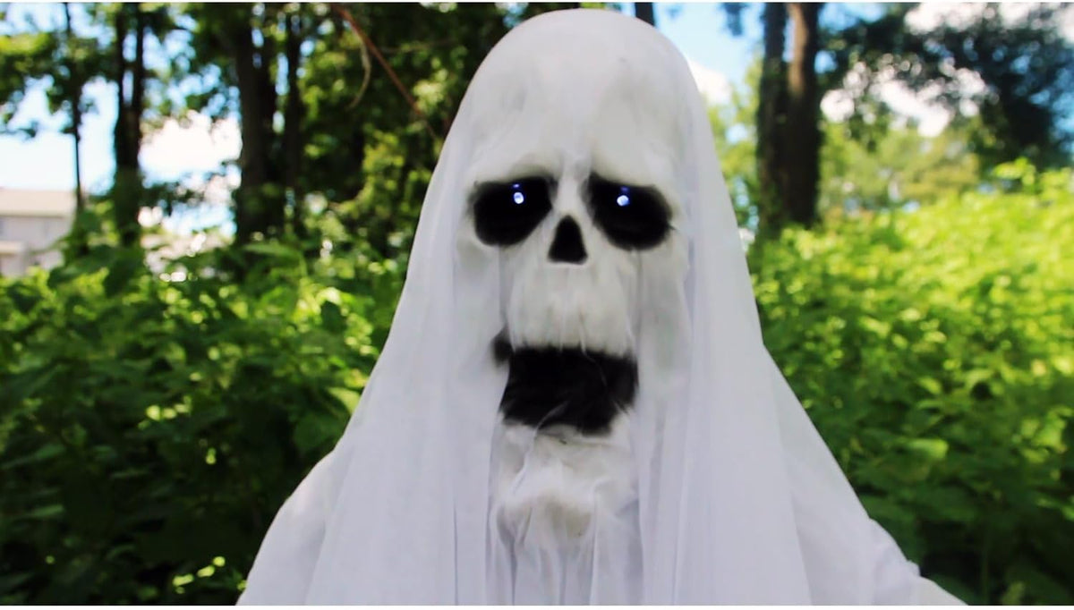 Haunted Hill Farm 6.0-Ft. Life-Size Talking Ghost Halloween Animatronic