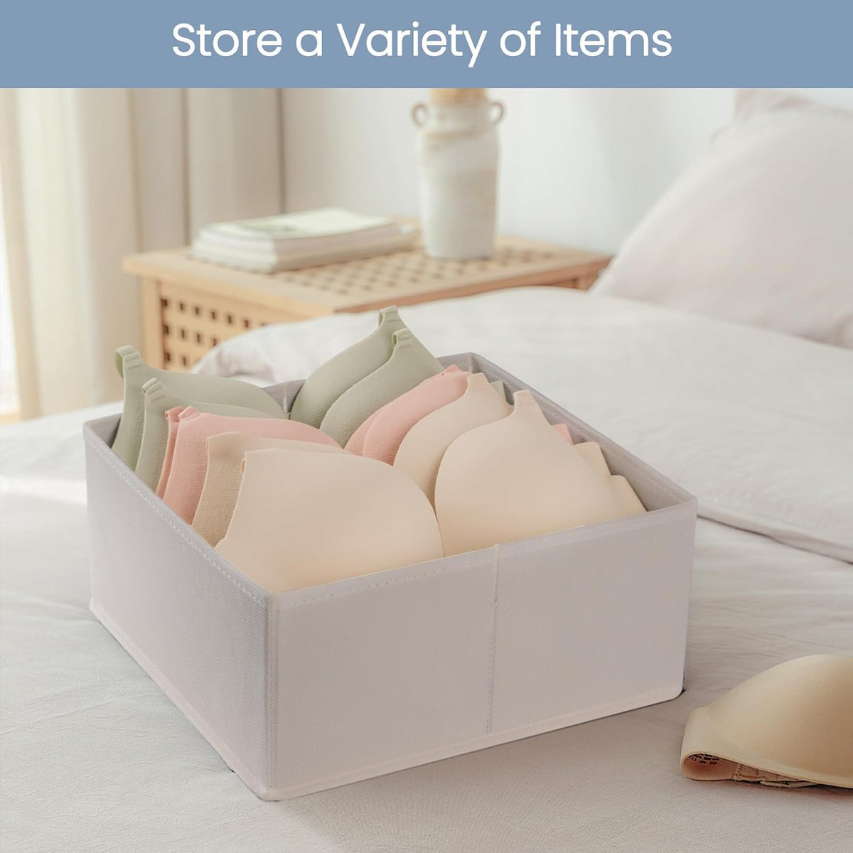 Criusia Drawer Organizer Clothes, 24 Pack Underwear Drawer Organizers, Foldab...