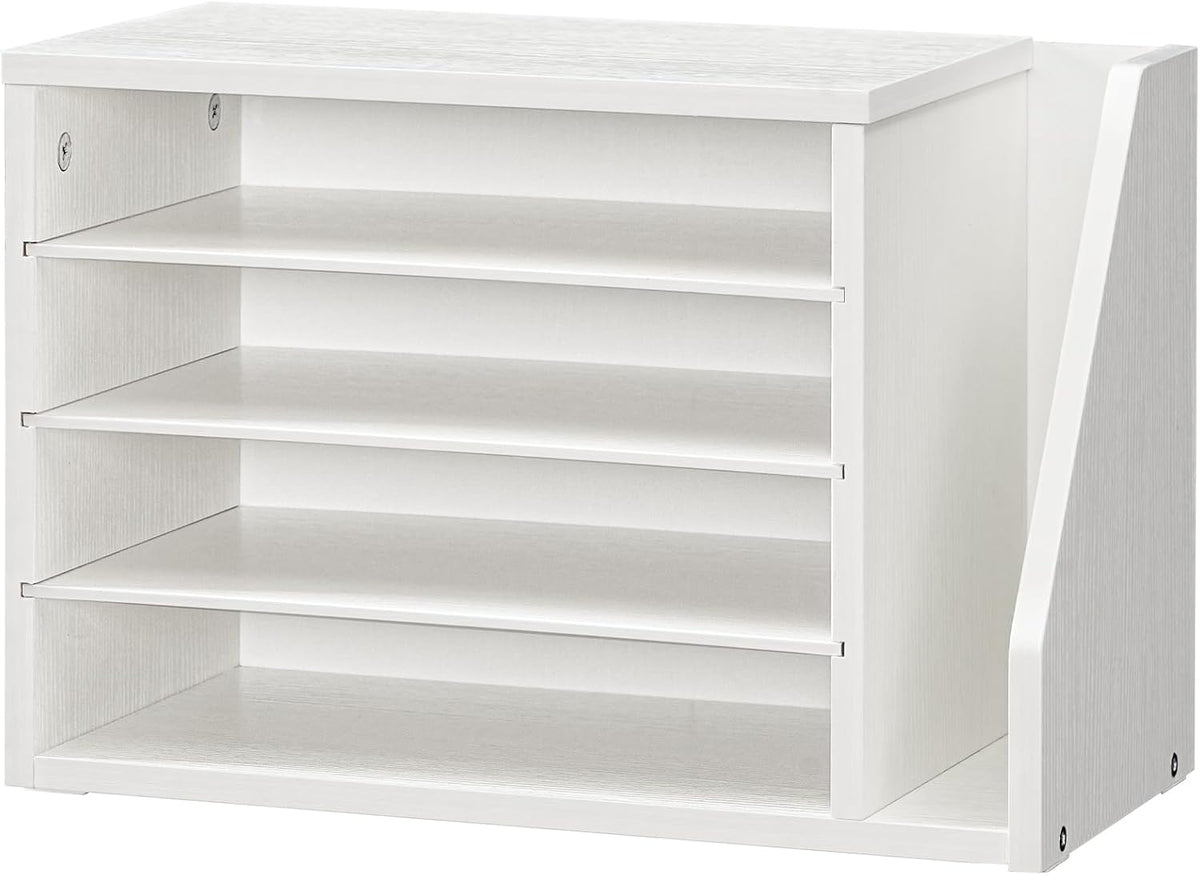 HOOBRO Mail Sorter, Literature Organizer with Adjustable Shelves, Paper Organ...