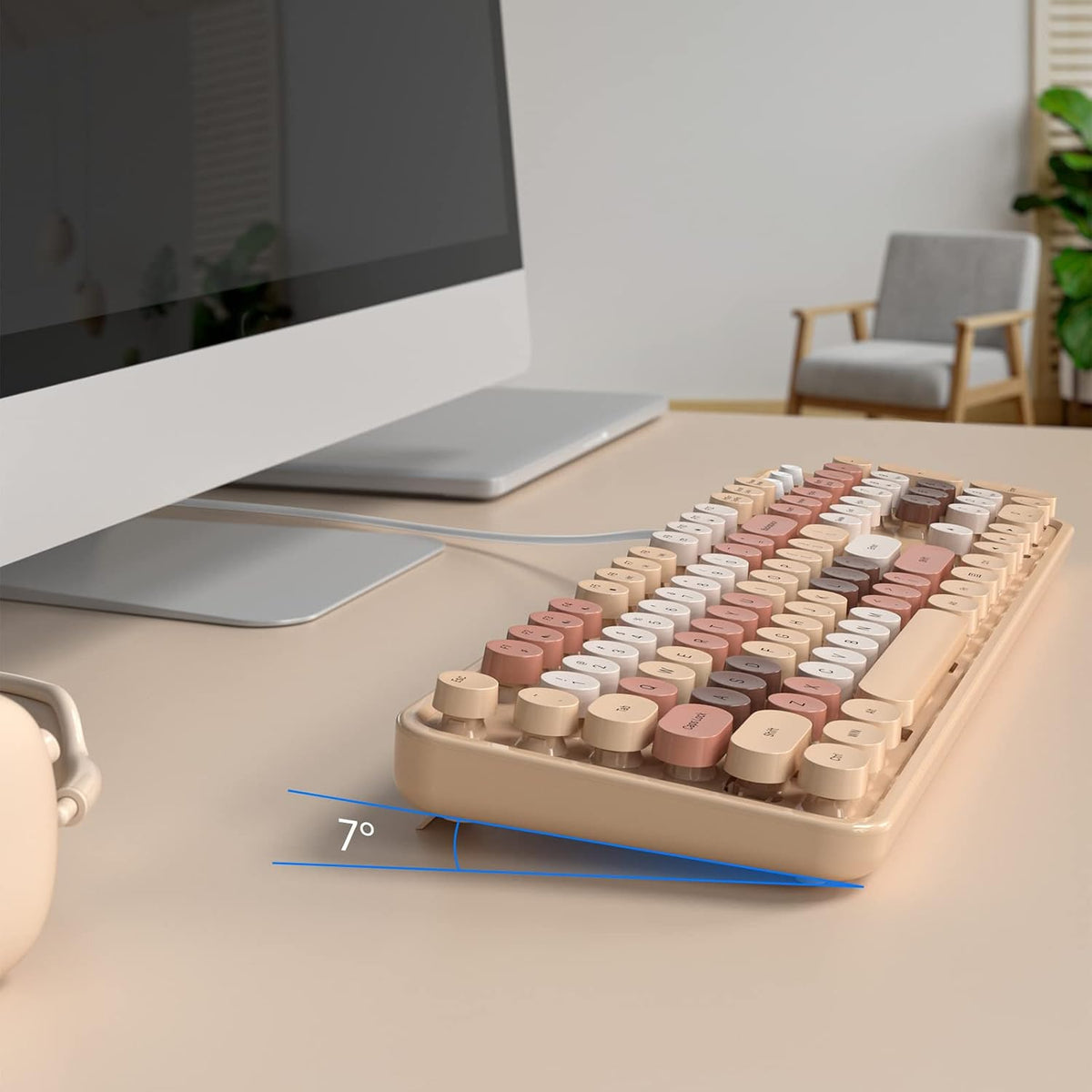 Dilter Wired Keyboard, 104 Keys Full-Sized Typewriter Keyboards, USB Plug and...