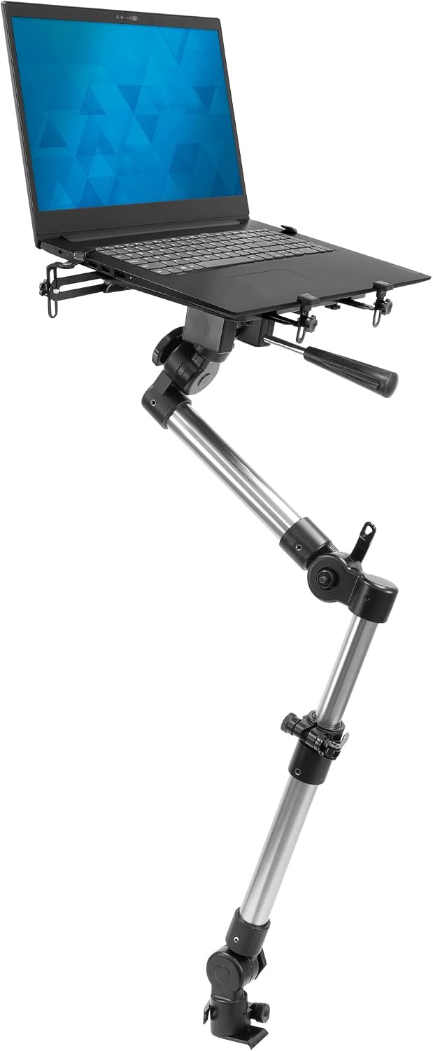 Mount-It! Car Laptop Mount for Truck, No-Drill with Stabilizer, 17" Laptops