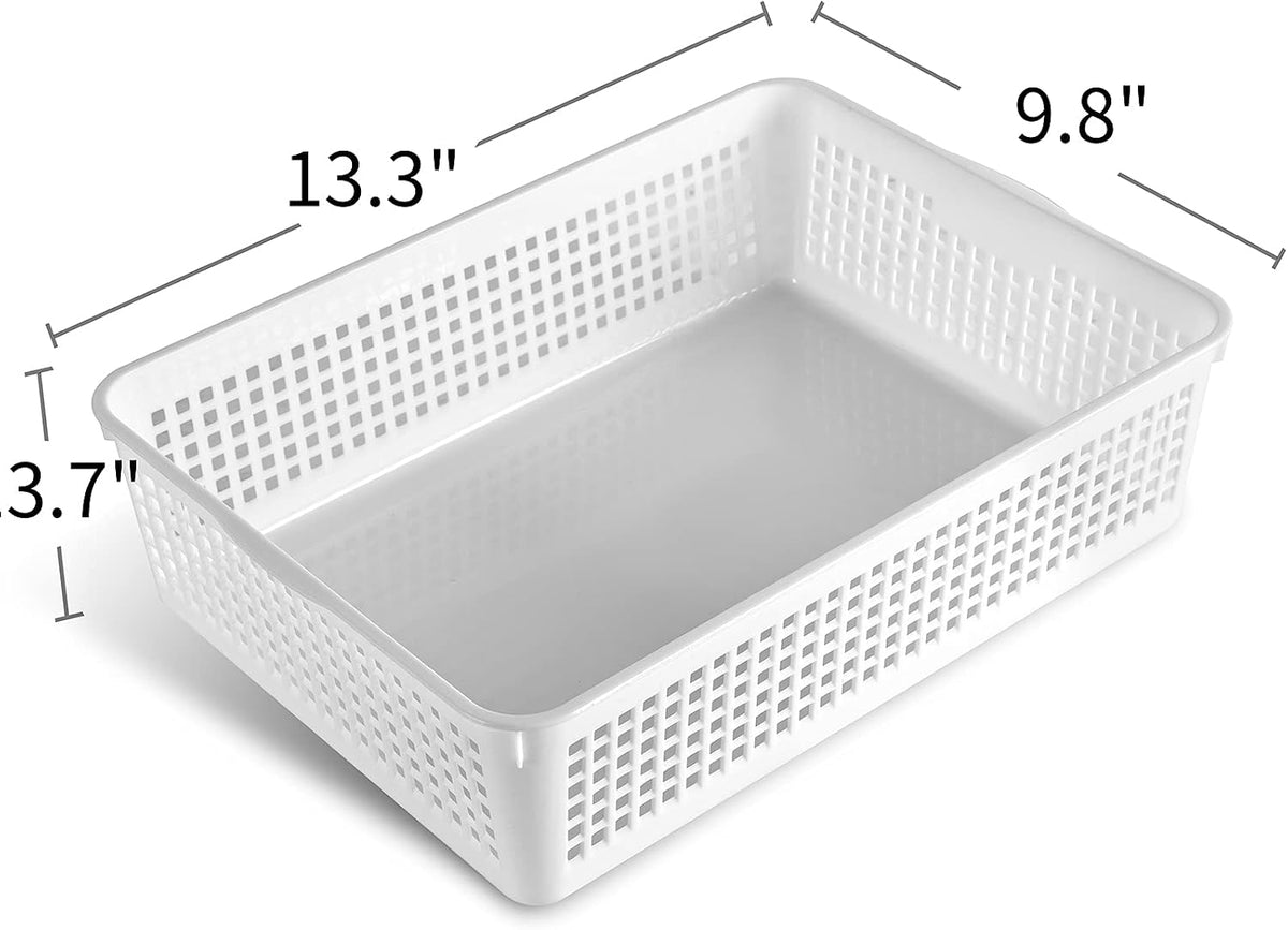 Eslite A4 Size Plastic Storage Basket,Desktop File Paper Letter Organizer Tra...