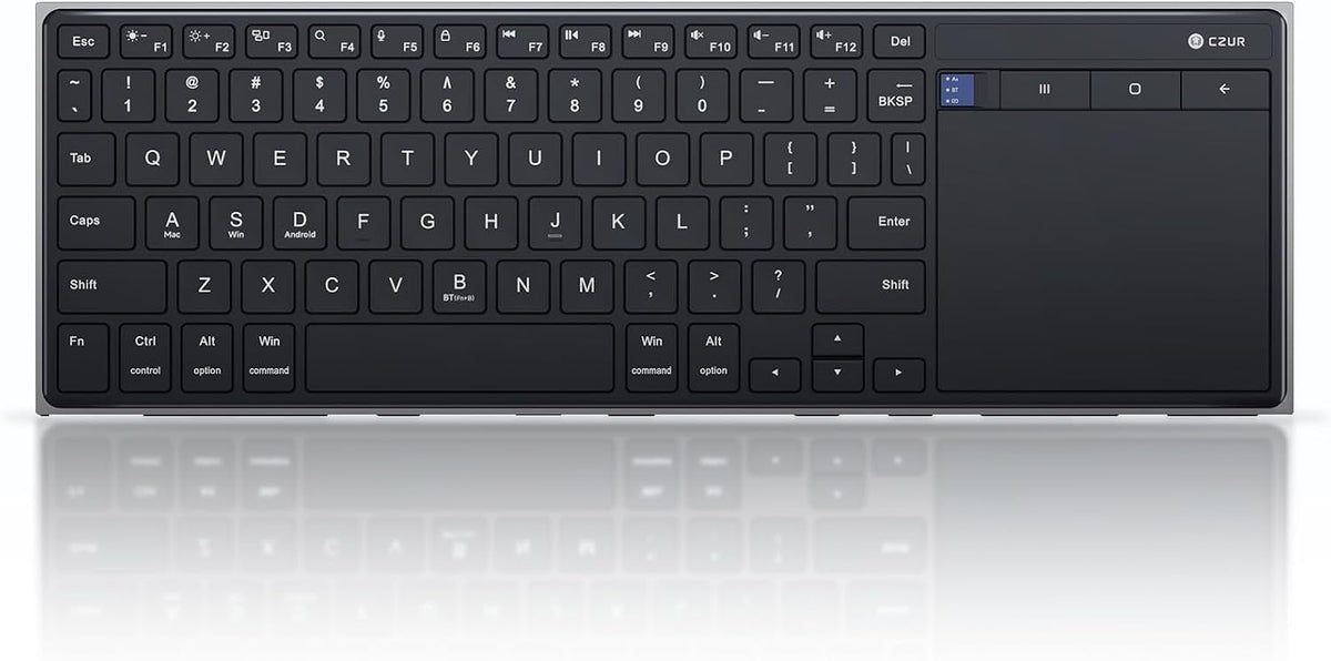 CZUR K5S Bluetooth Keyboard with Touchpad, Wireless & Wired Keyboard