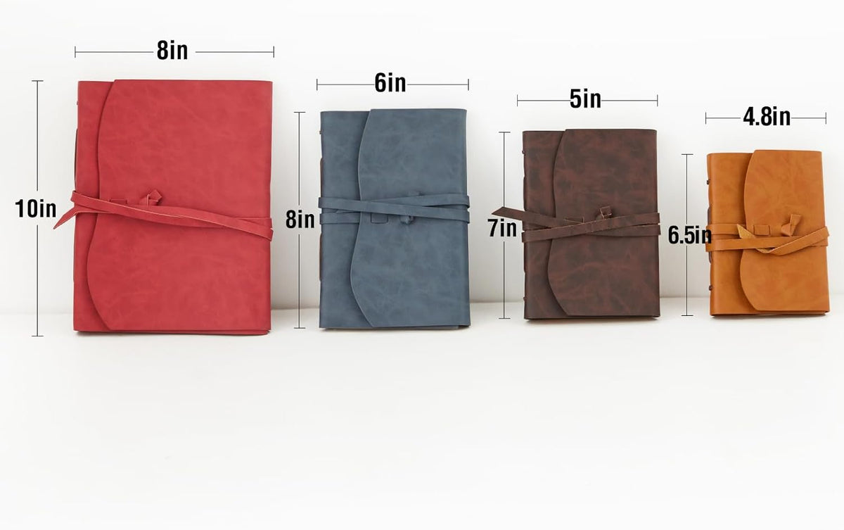 RILIHO Leather Journal Notebook - Genuine Leather Journals for Writing 8x10 I...