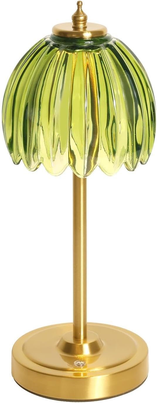 Shenmoyl Tulip Table Lamp with 5000mAh Battery & Touch Control, Cordless ...