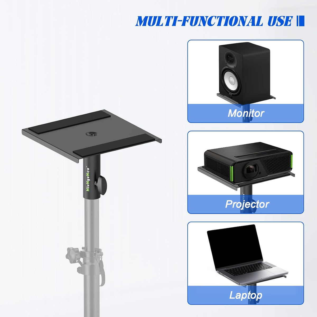 Speaker Stand Mounting Plates 35mm Pole Mount Removable Plates