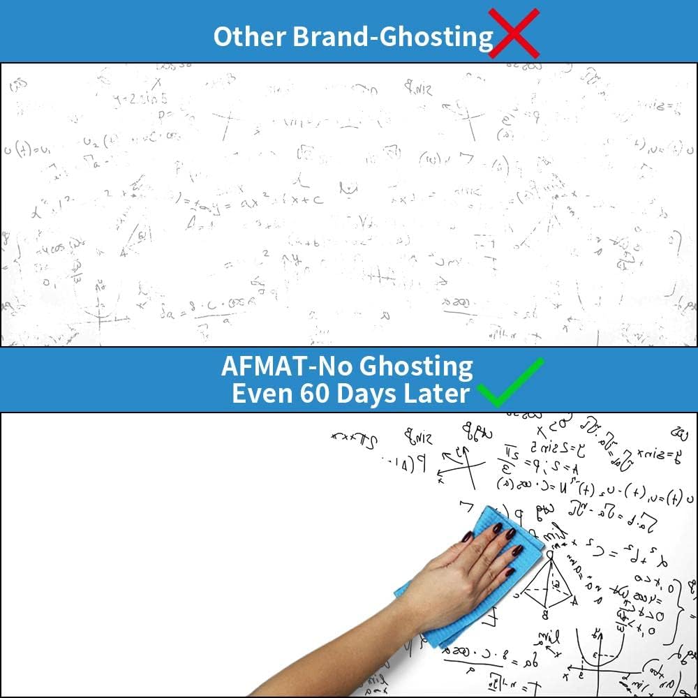 AFMAT White Board Wallpaper, Whiteboard Roll, Stick on White Boards for Wall,...