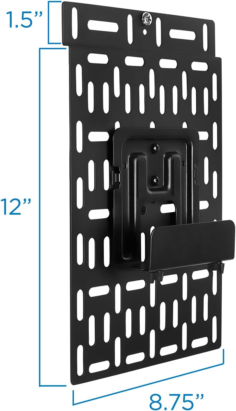 Mount-It! Cable Box Mount Behind TV, Universal, Steel