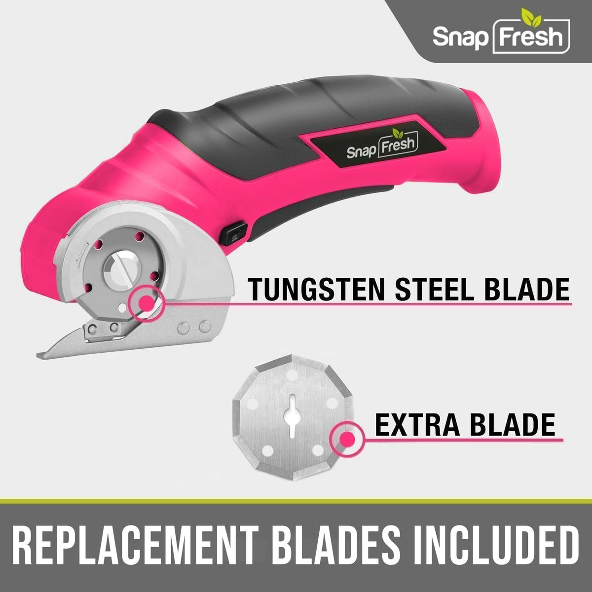 SnapFresh Cordless Electric Scissors, 4V Rechargeable Electric Box Cutter for...