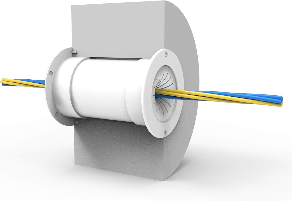 GTW4 4" wall Pass Through Grommet System for Cable Management, Double La...
