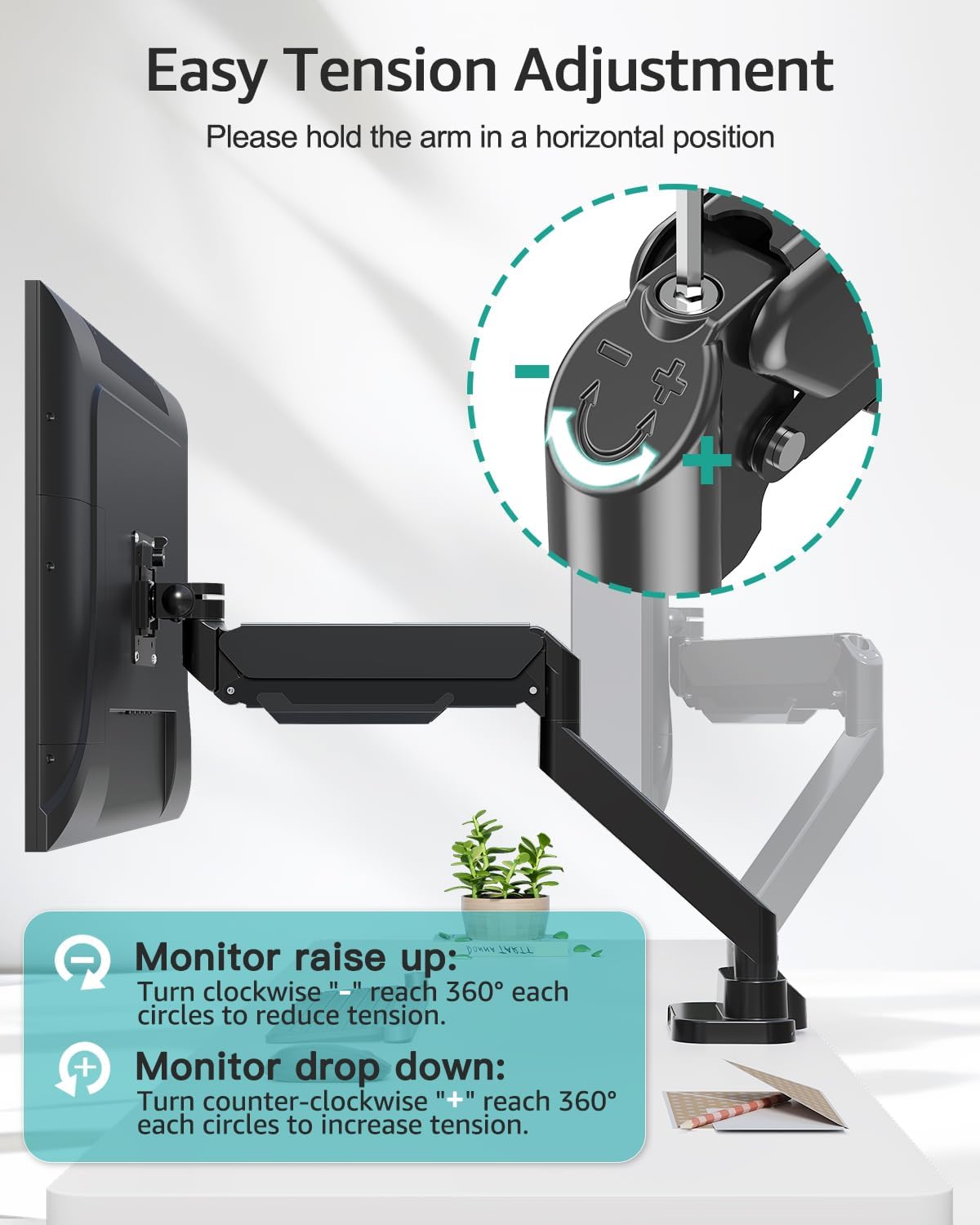 MOUNT PRO Dual Monitor Desk Mount for 39" Ultrawide Screen up to 33lbs, ...