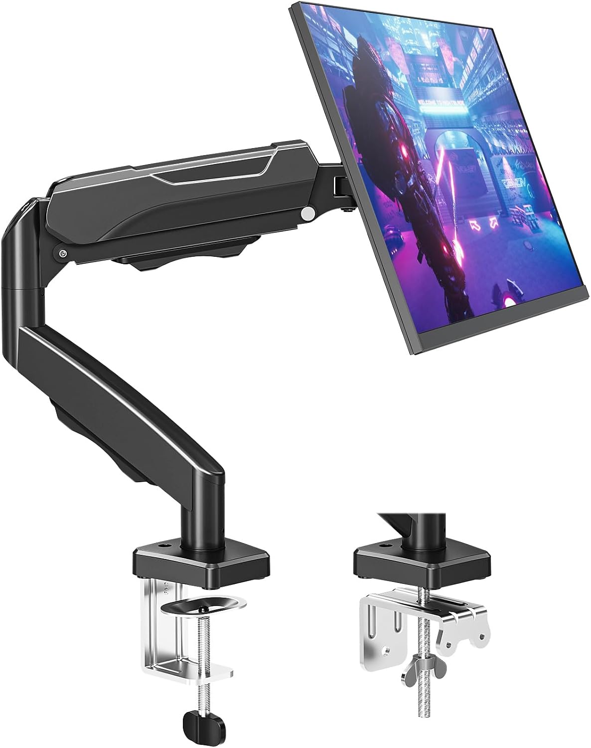 MOUNTUP Single Monitor Desk Mount Holds Screen up to 32 inch, Height Adjustab...