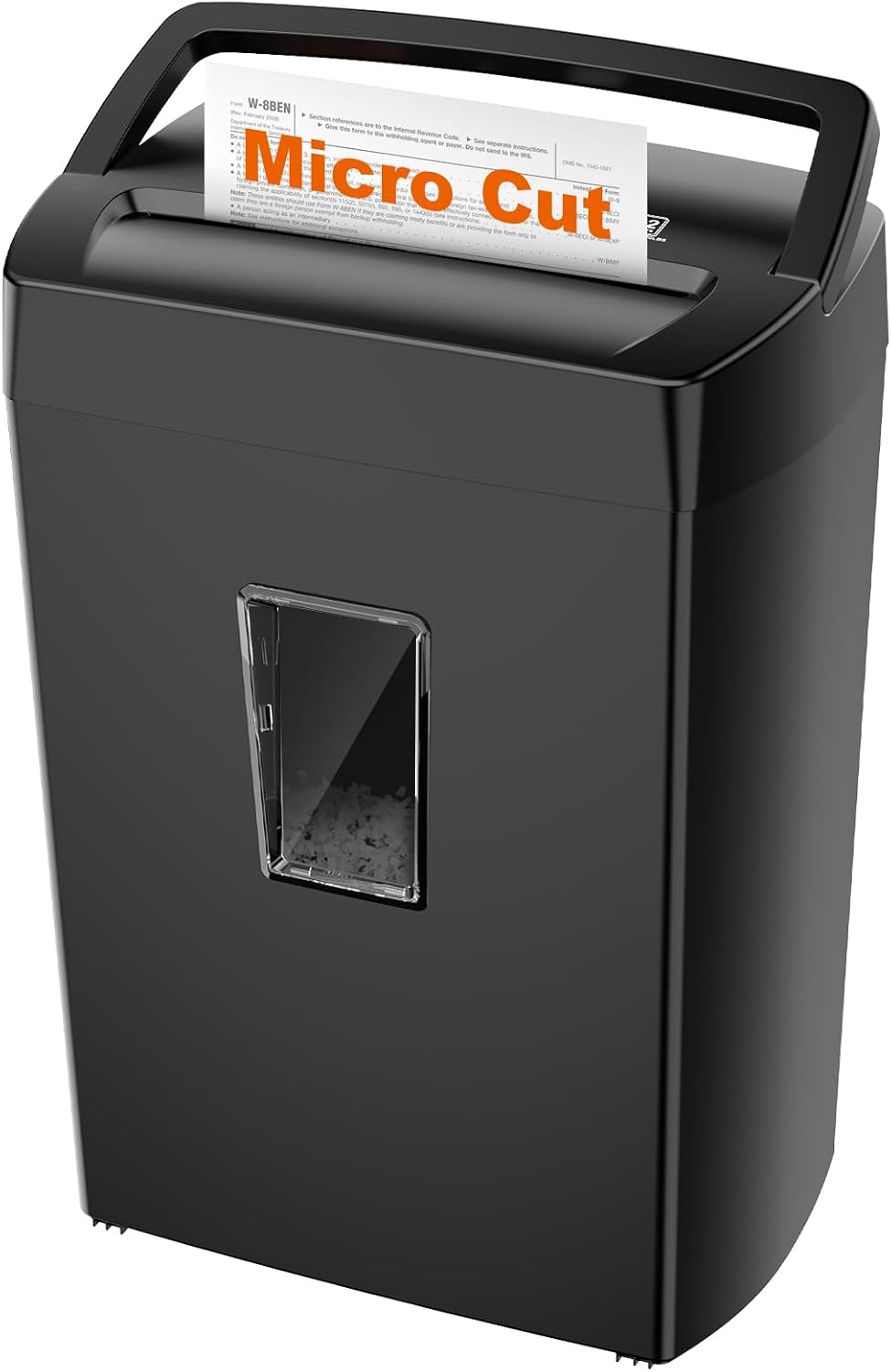 Bonsaii Micro Cut Paper Shredder, 12-Sheet, Home Office, 5.5-Gallon bin