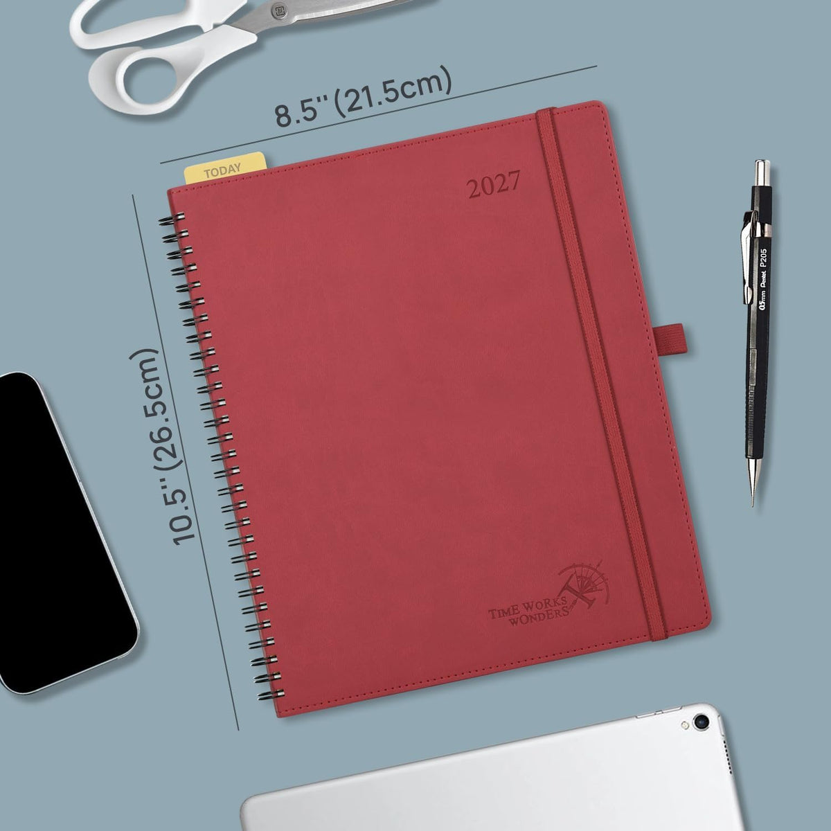 POPRUN 2027 Planner, 8.5'' x 10.5'', Weekly and Monthly Daily...