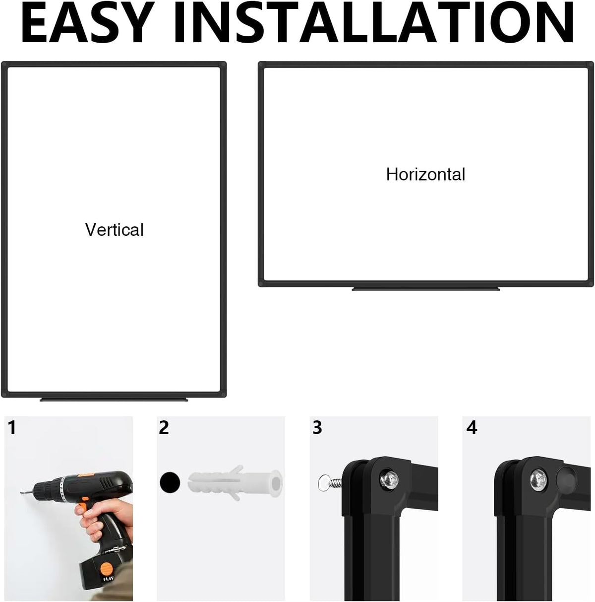 XBoard Magnetic White Board Dry Erase 48 x 31 Inches