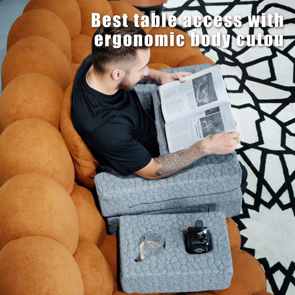 Bespilow Memory Foam Lap Desk Pillow for Adults - Extra Large Gaming Pillow f...
