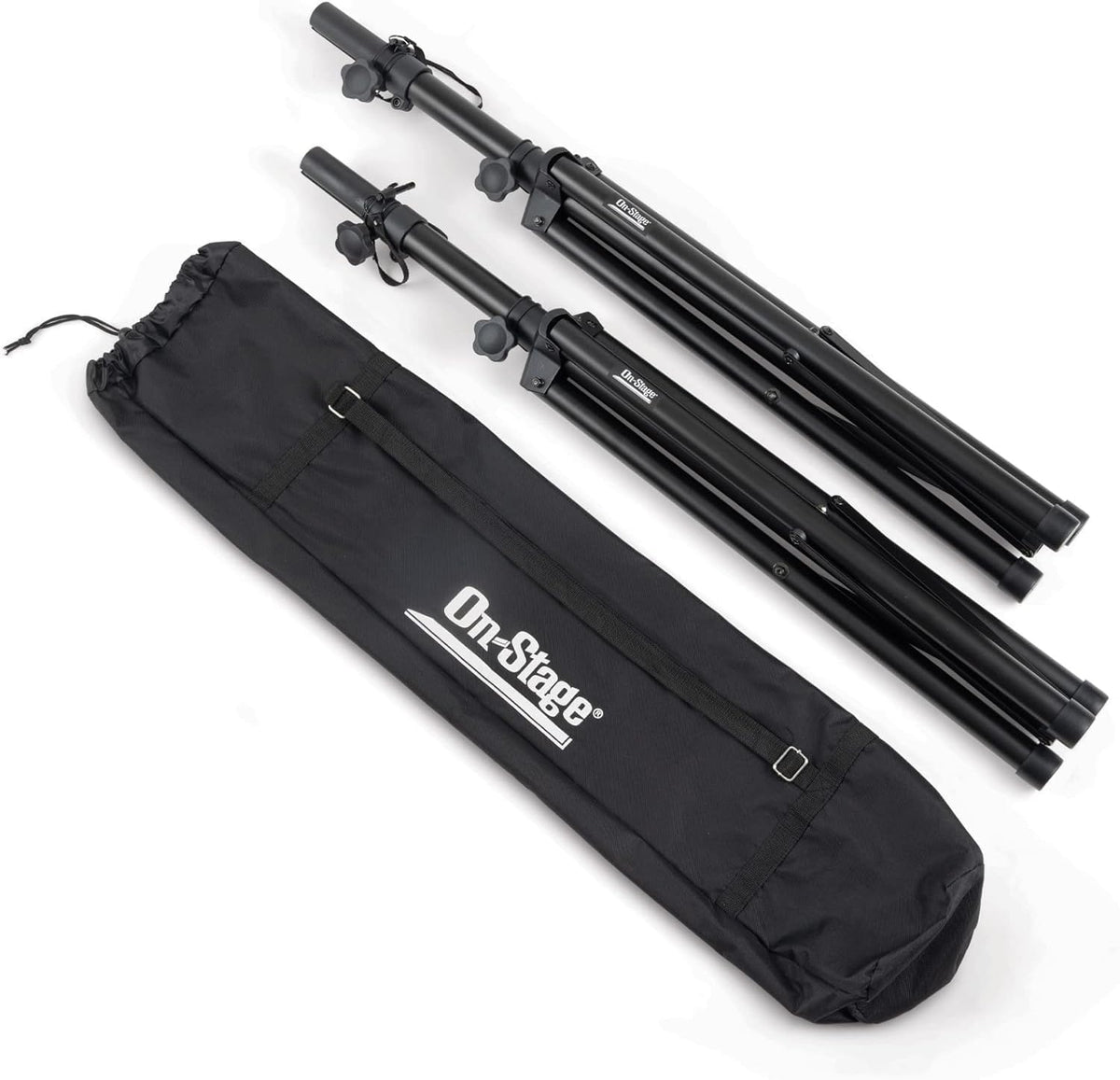 On-Stage SSP7900 All-Aluminum Speaker Stand Pack (Pair of Folding, Portable S...