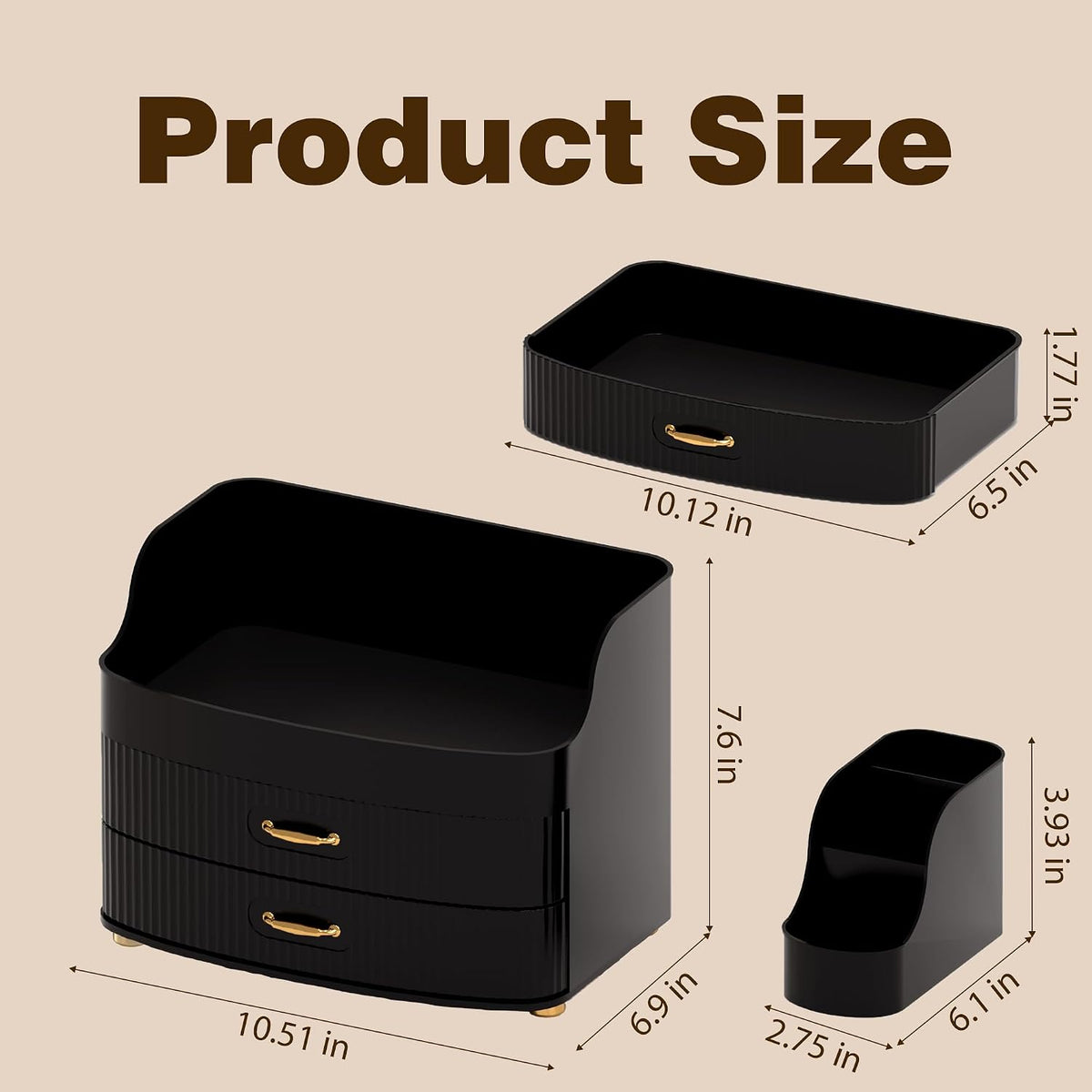 Makeup Organizer for Countertop Vanity Skincare Storage for Perfume Lipstick ...